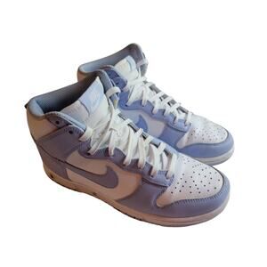 Nike High Dunk Aluminum White Blue Women's Sneakers $160 Size 8
